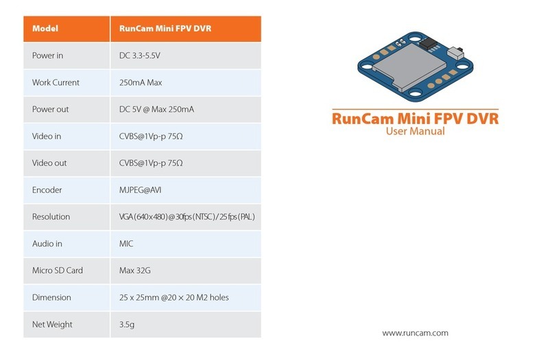 RunCam Mini FPV DVR user manual