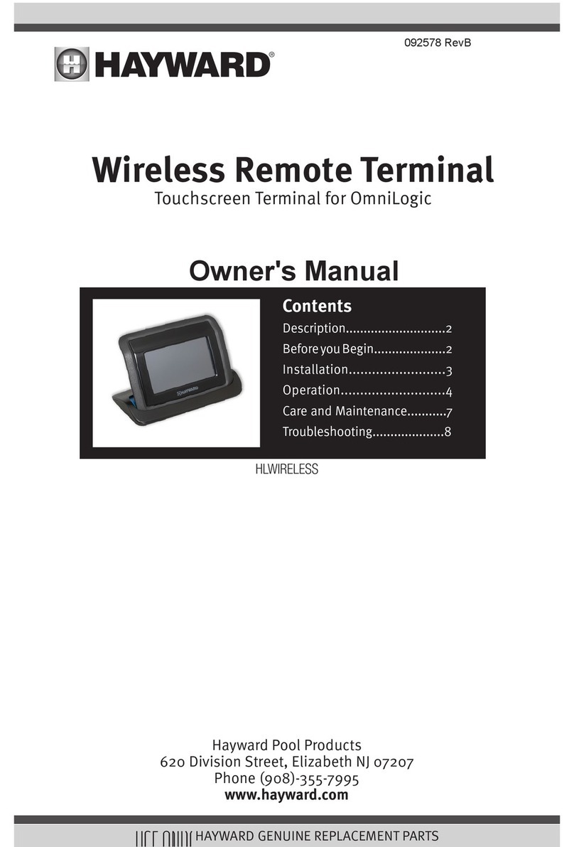 Hayward HLWIRELESS owner's manual