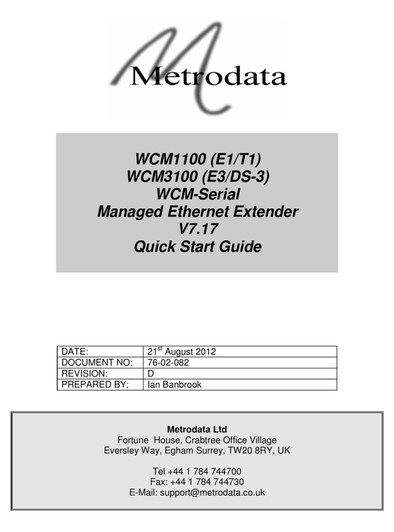 Metrodata WCM1100 quick start guide