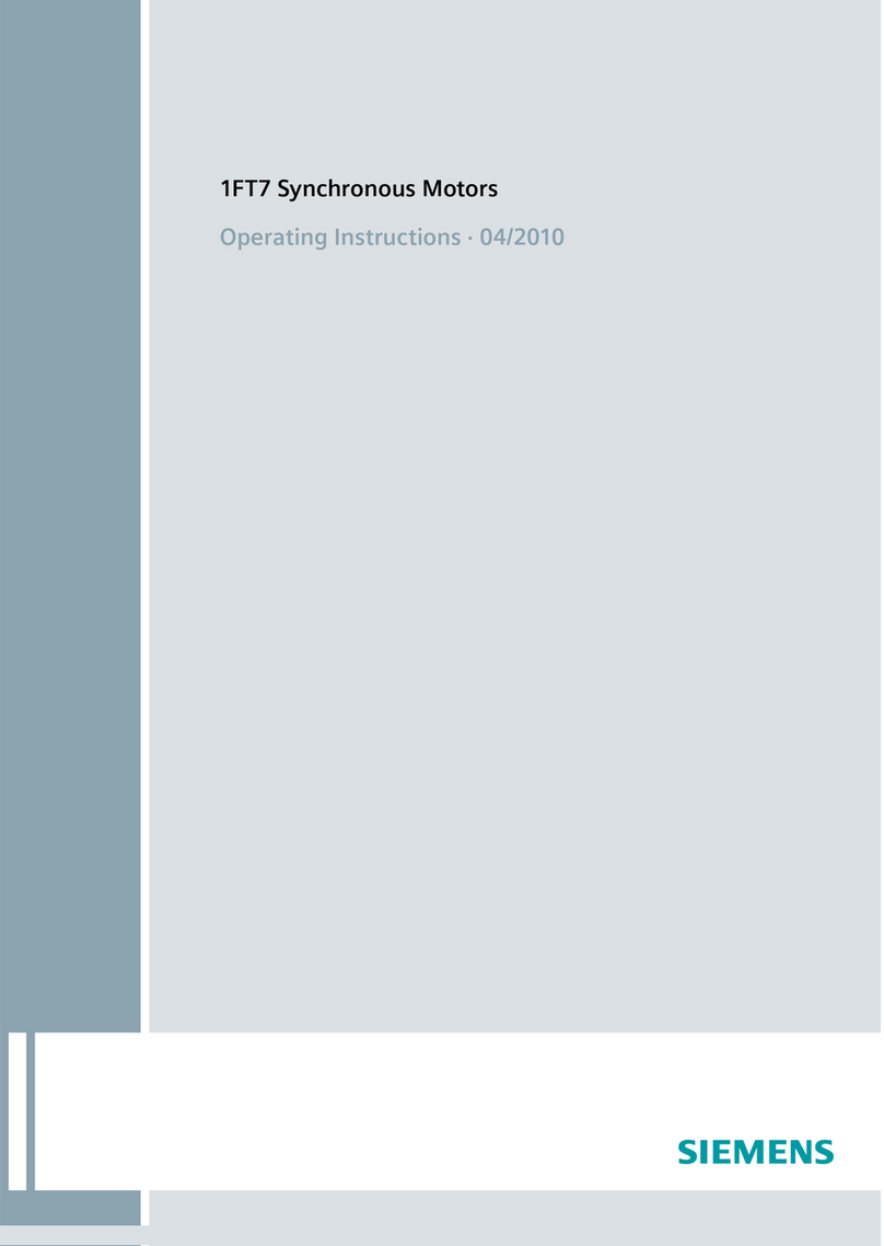 Siemens 1FT7 Series User manual Siemens 1FT7 Series User manual
