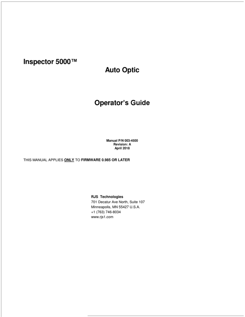 RJS inspector 5000 Manual