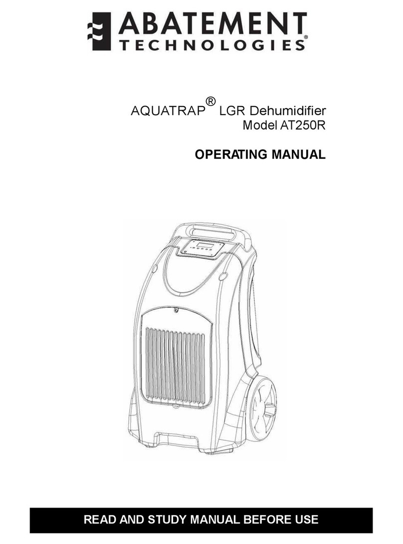 ABATEMENT AQUATRAP AT250R operating manual