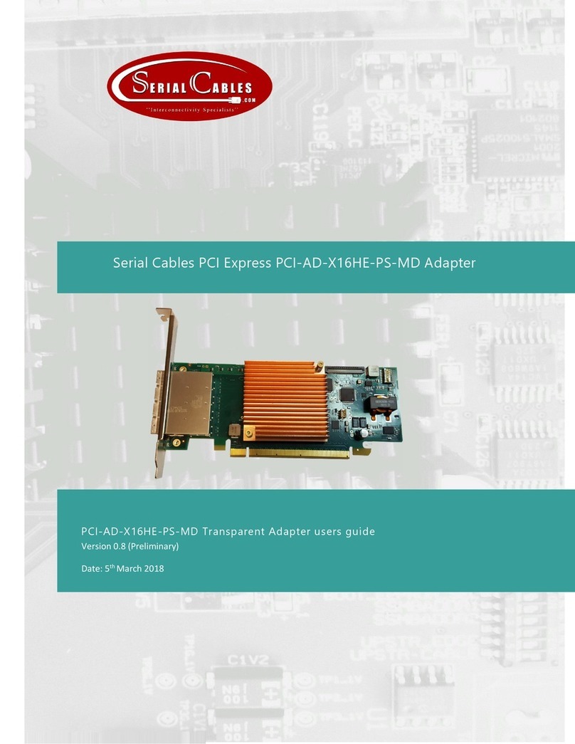Serial Cables PCI-AD-X16HE-PS-MD User manual
