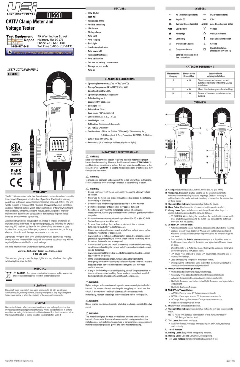 UEi DL220 User manual