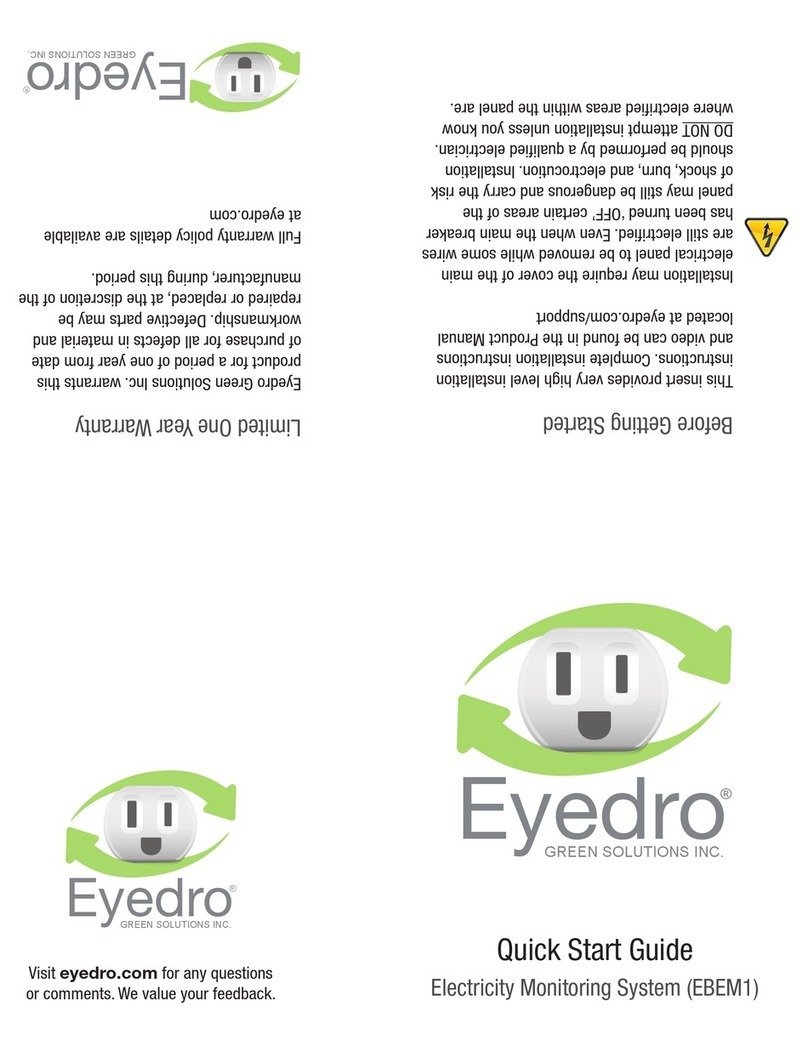 Eyedro EBEM1 quick start guide