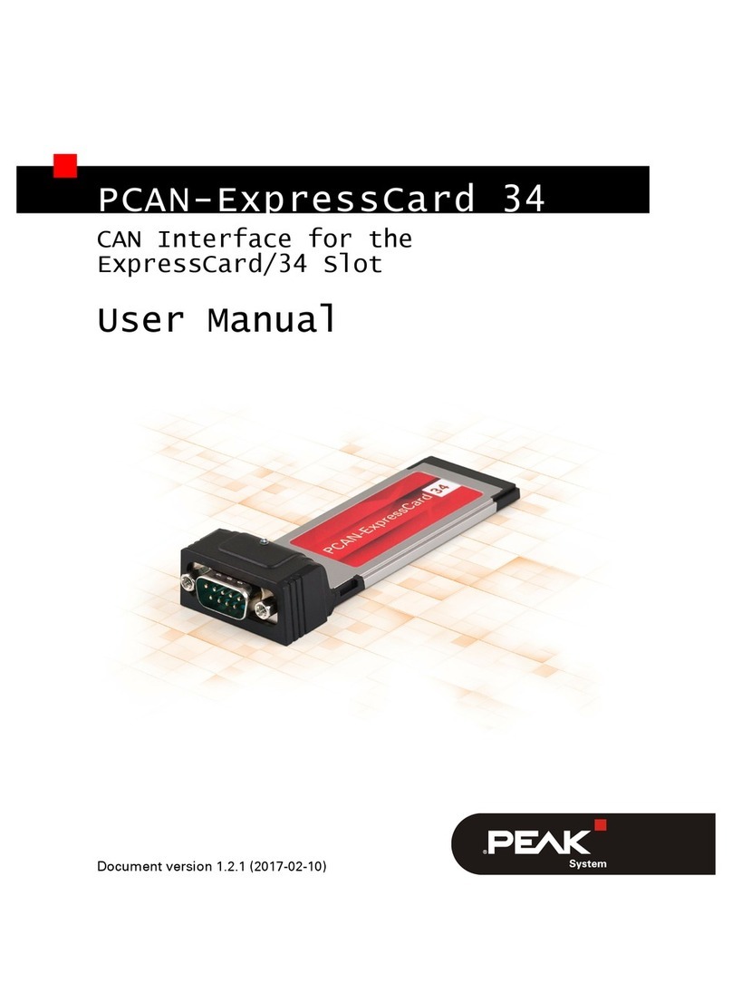Peak PCAN-ExpressCard 34 user manual