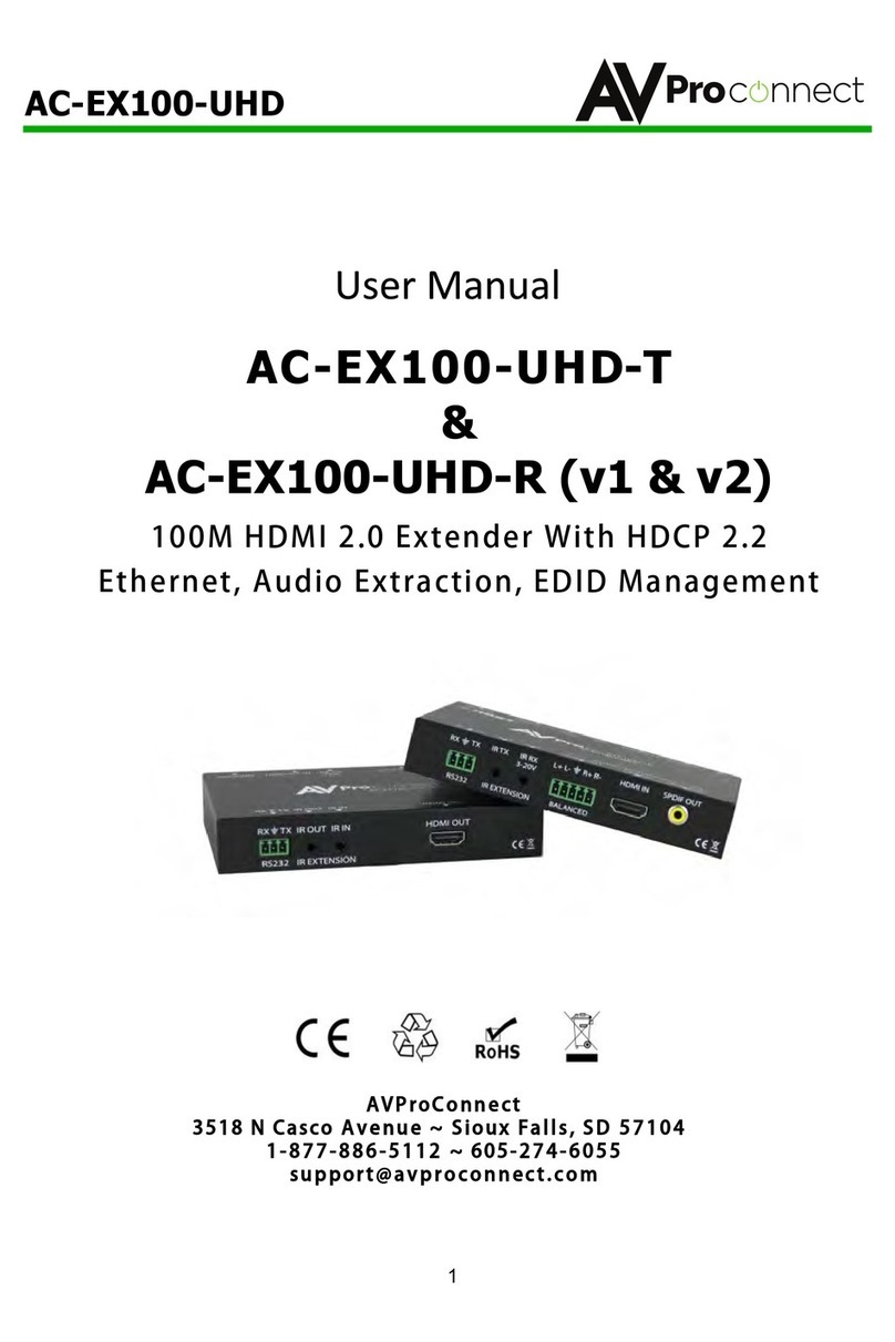 AVProConnect AC-EX100-UHD-T user manual