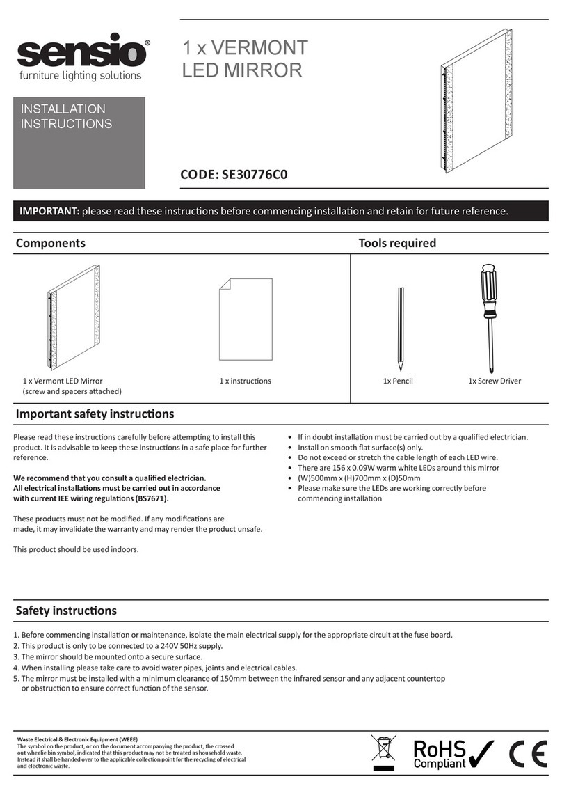 Sensio SE30776C0 installation instructions
