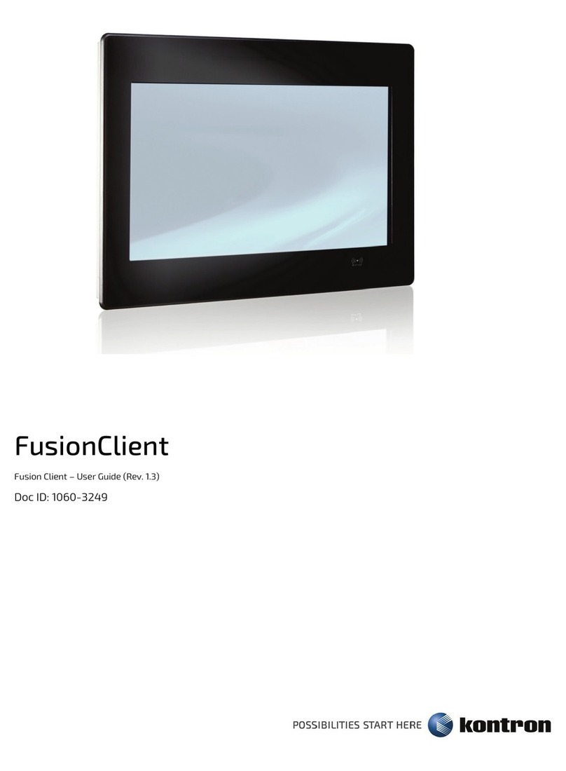 Kontron FusionClient FC 121 User manual Kontron FusionClient FC 121 User manual