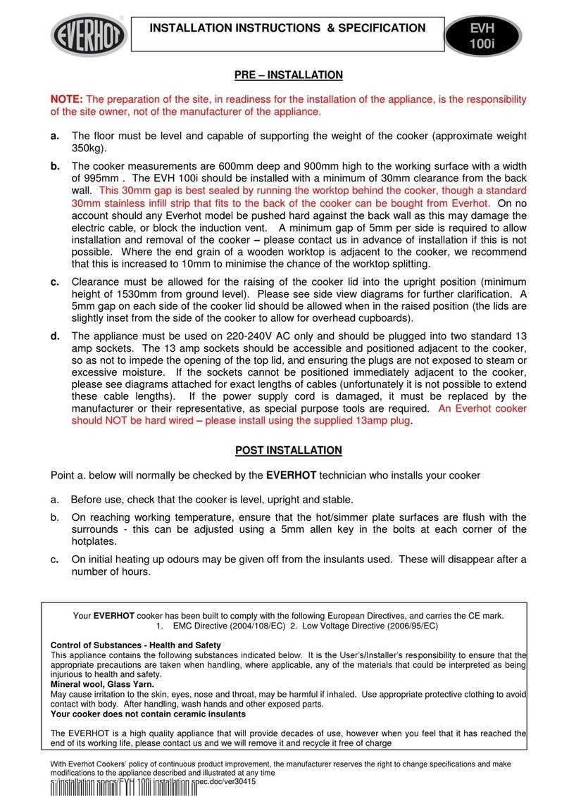 EverHot EVH 100i installation instructions