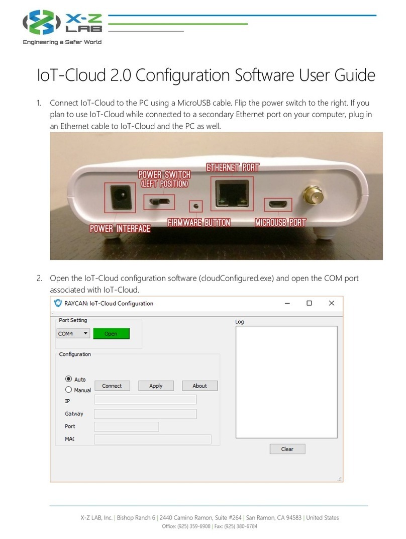 X-Z Lab IoT-Cloud 2.0 User manual