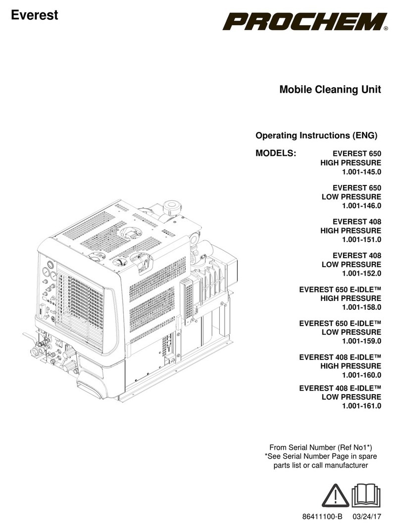 Prochem EVEREST 650 operating instructions