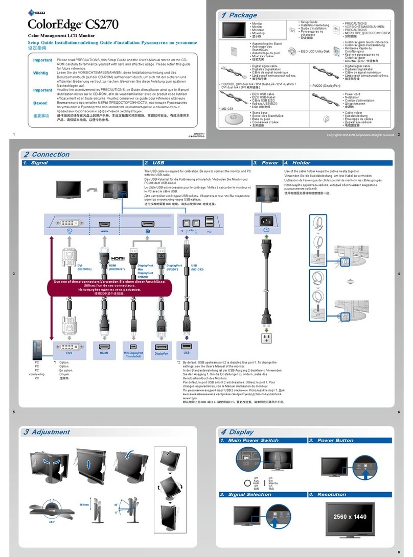 Eizo ColorEdge CS270 User manual