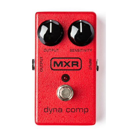 Dunlop MXR Dyna Comp Operation manuals