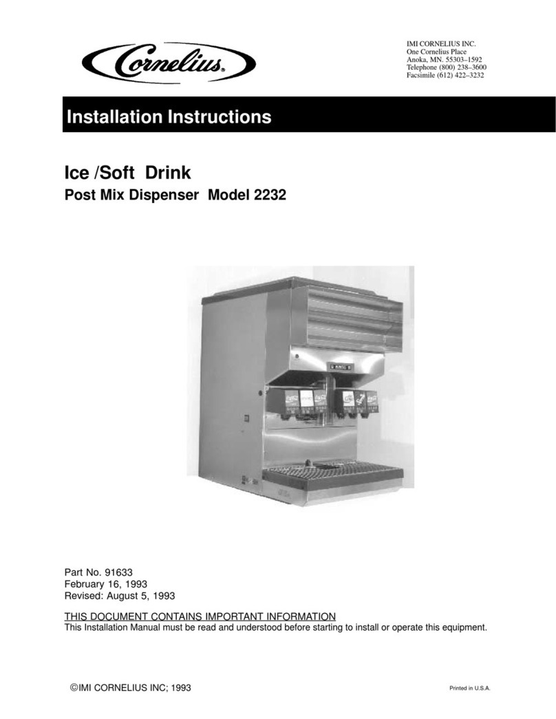 Cornelius 2232 installation instructions