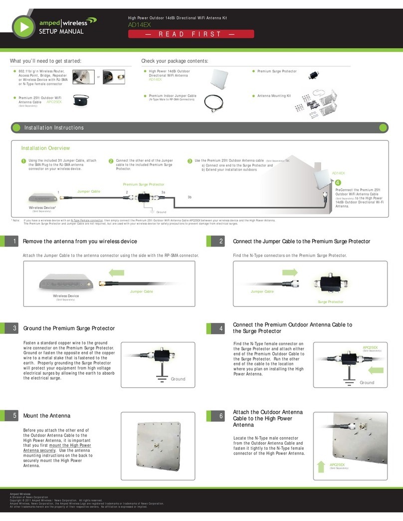 Amped Wireless AD14EX Setup manual