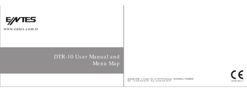 Entes DTR-10 User Manual and Menu Map
