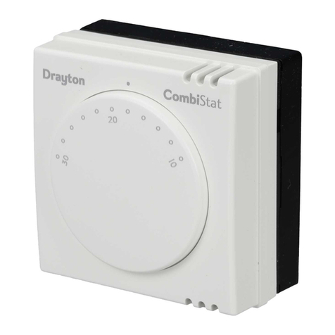 Drayton Combi-Stat RTS8 Installation instructions and instructions for use