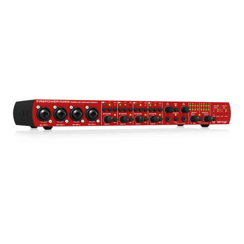 Behringer FCA1616 User manual