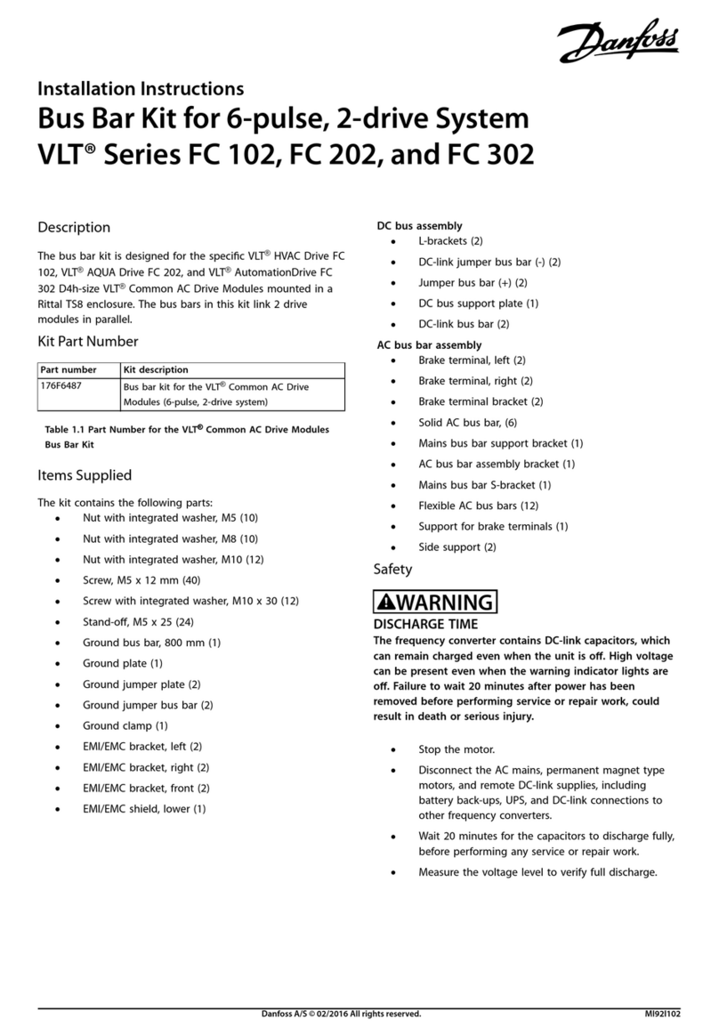 Danfoss VLT HVAC Drive FC 102 User manual