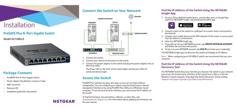 NETGEAR ProSAFE GS108Ev3 User manual