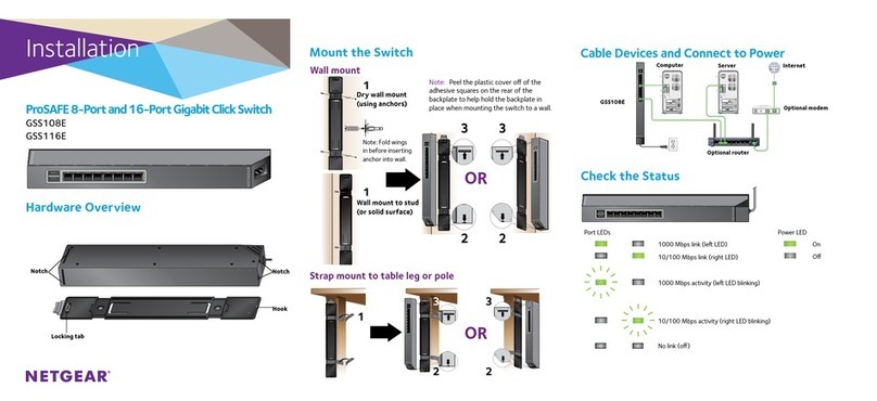 NETGEAR GSS108E Installation
