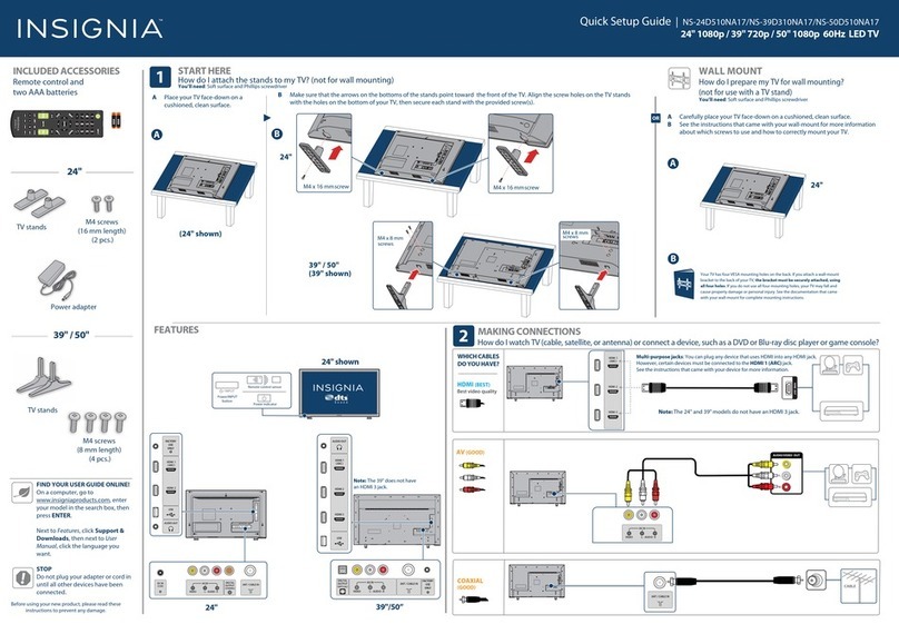 Insignia NS-50D510NA17 User manual