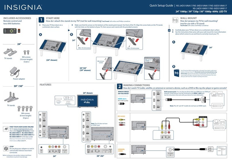 Insignia NS-50D510NA17 User manual