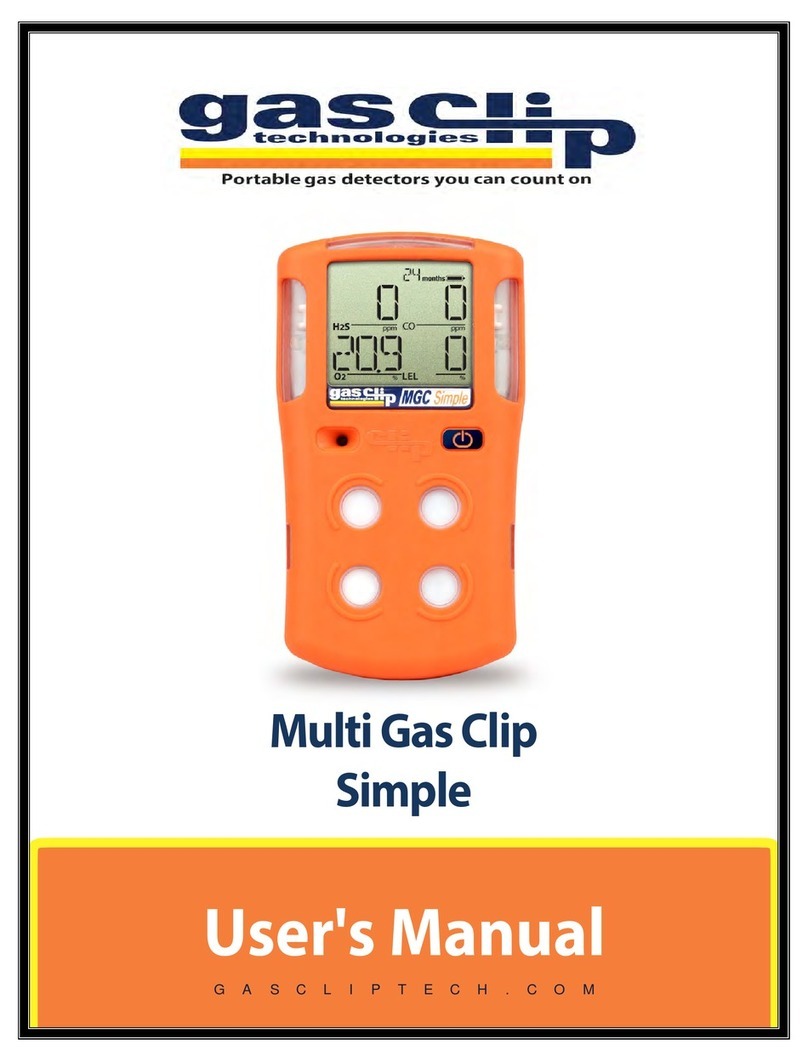 Gas Clip Technologies Multi Gas Clip Simple user manual Gas Clip Technologies Multi Gas Clip Simple user manual