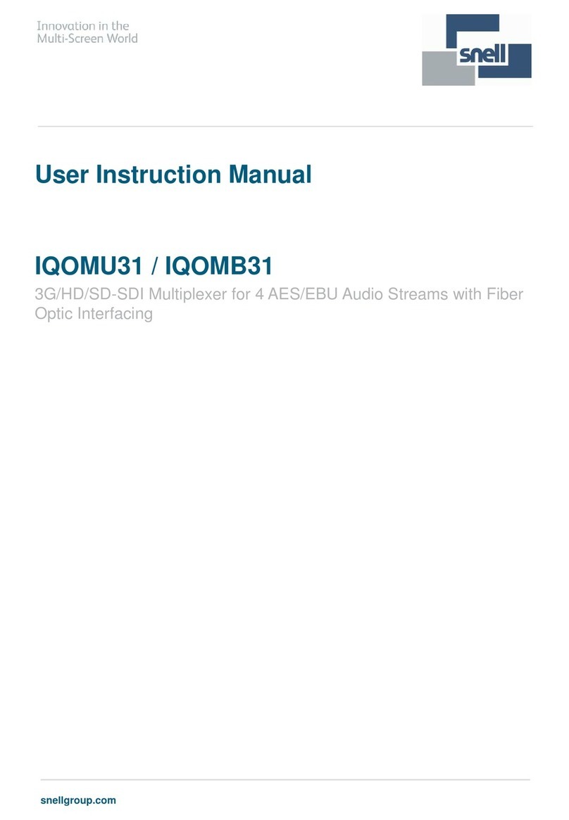 Snell IQOMU312T-1A3 Operator's manual