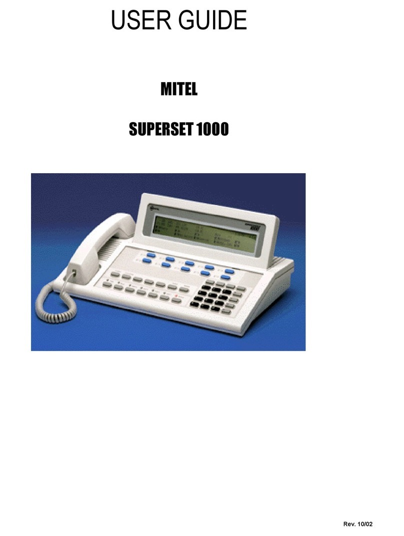 Mitel Superset 1000 user guide