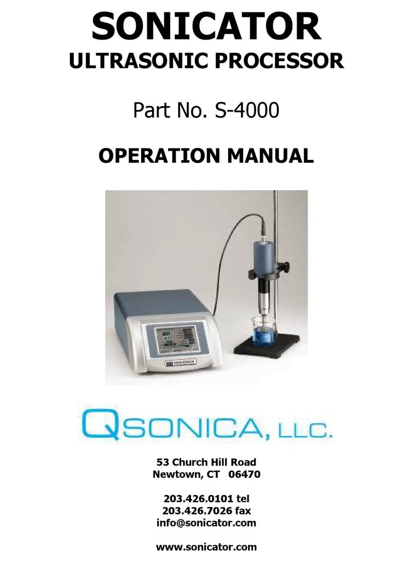 Qsonica SONICATOR S-4000 Operation manual