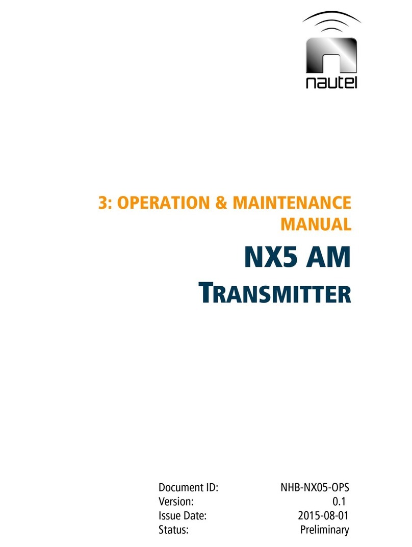 Nautel NX5 AM Operation & maintenance manual