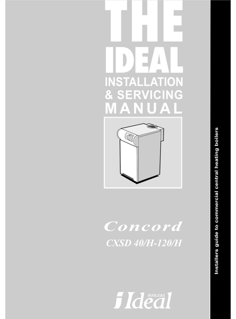 Ideal Boilers Concord CXSD 40/H User guide Ideal Boilers Concord CXSD 40/H User guide