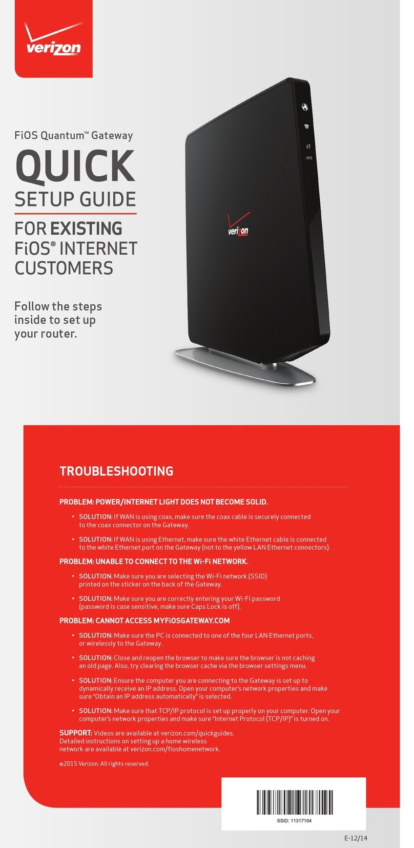 Verizon FiOS Quantum User manual