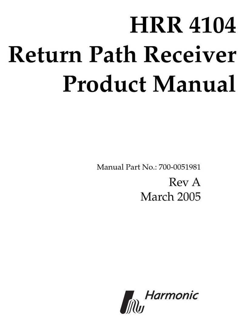 Harmonic HRR 4104 product manual