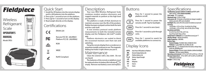 Fieldpiece SRS3 User manual