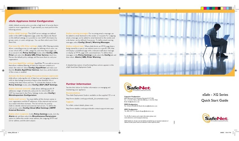 SafeNet eSafe XG-210 quick start guide