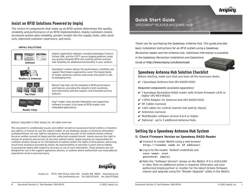 impinj IPJ-A6001-000 quick start guide