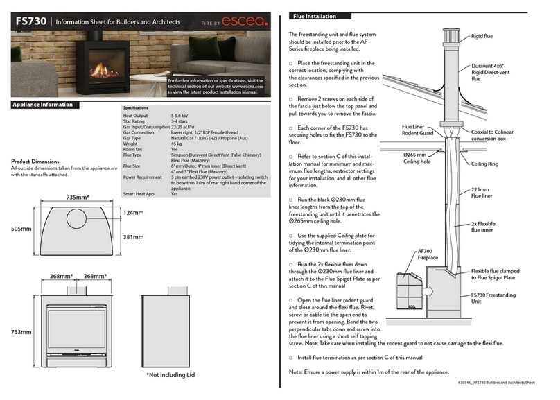 Escea FS730 installation manual