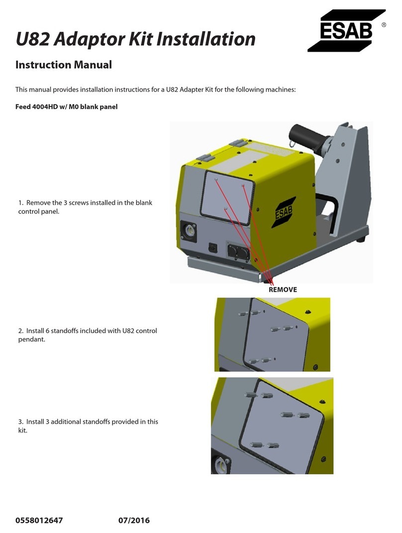 ESAB Aristo U82 Installation instruction
