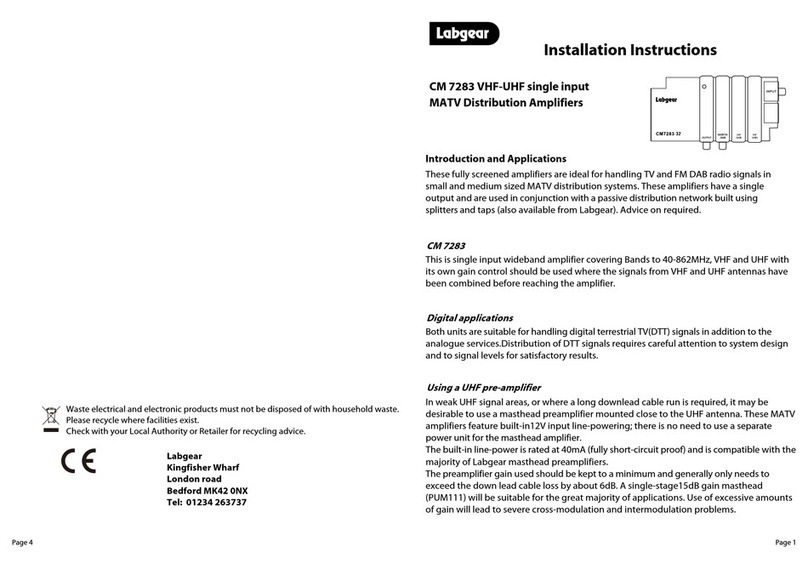 Labgear CM 7283 installation instructions