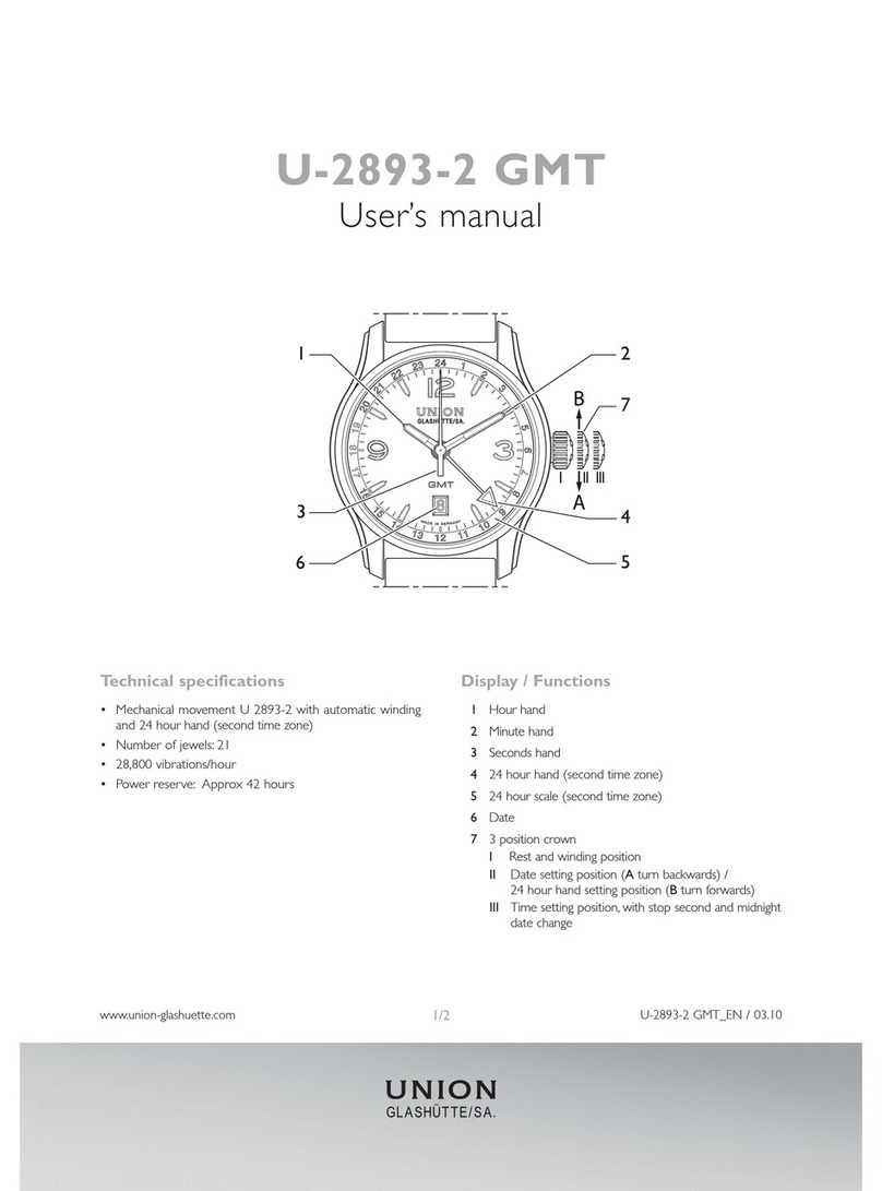 Union Glashuette U-2893-2 user manual