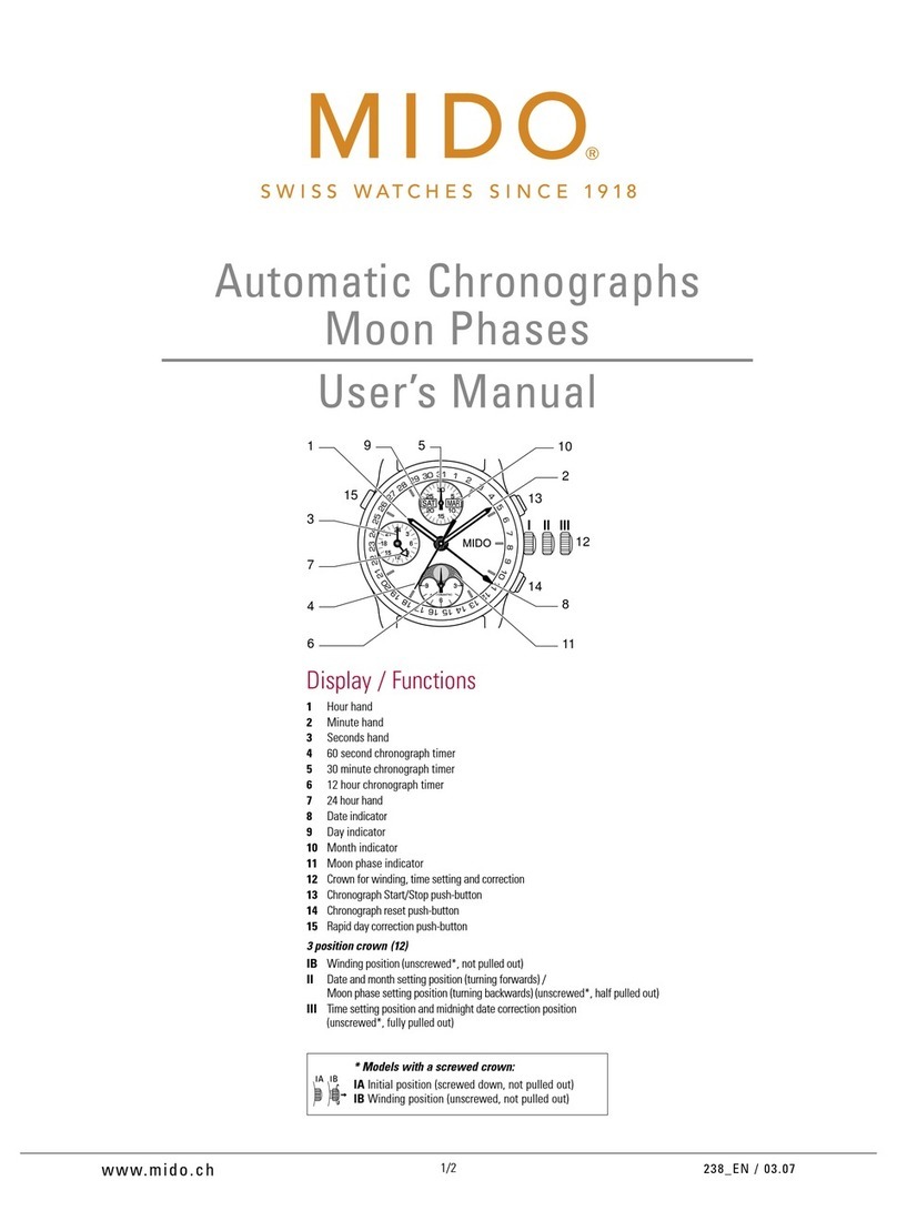Mido 1321 User manual