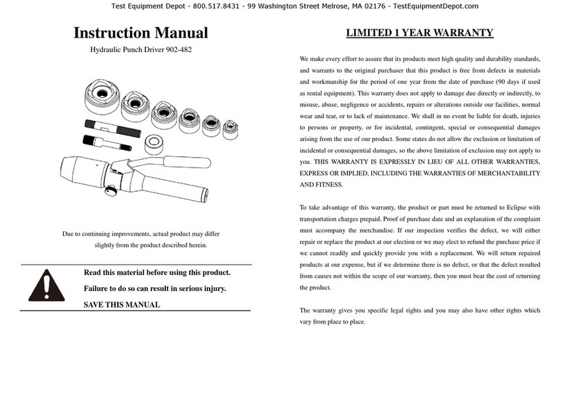 Eclipse 902-482 instruction manual