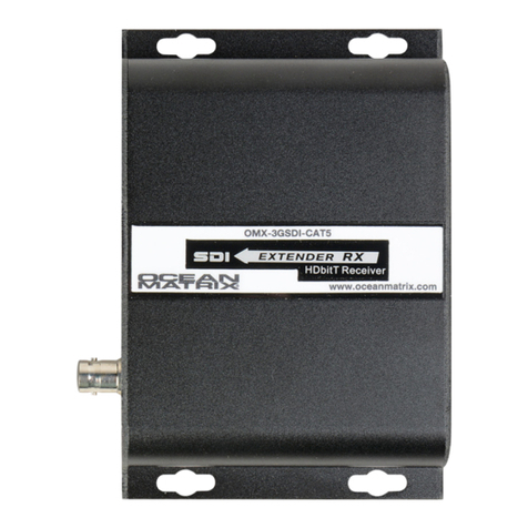 Ocean Matrix OMX-3GSDI-CAT5 user manual