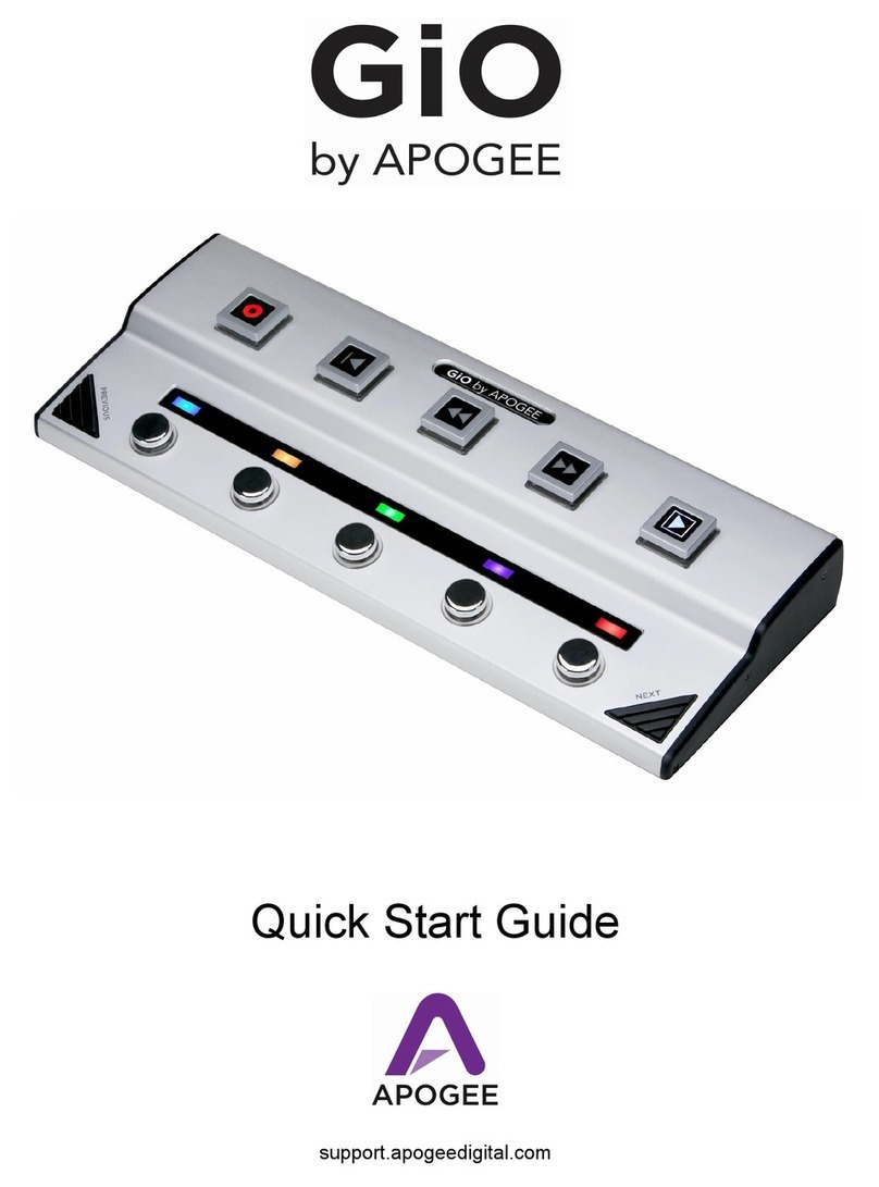 Apogee GiO quick start guide