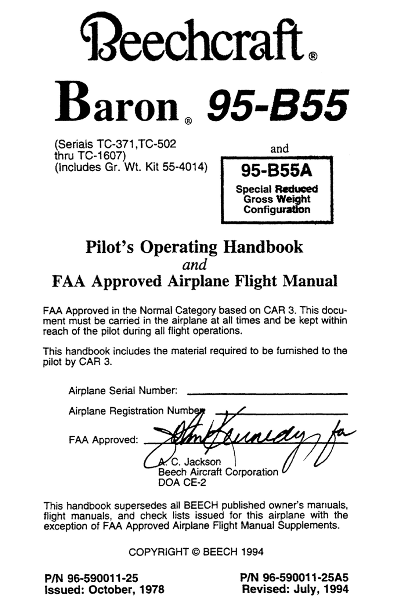 Beechcraft Baron 95-B55 Pilot operating handbook