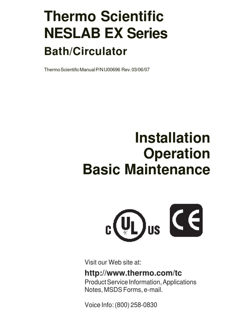 Thermo Scientific NESLAB EX Series Installation, operation and maintanance manual
