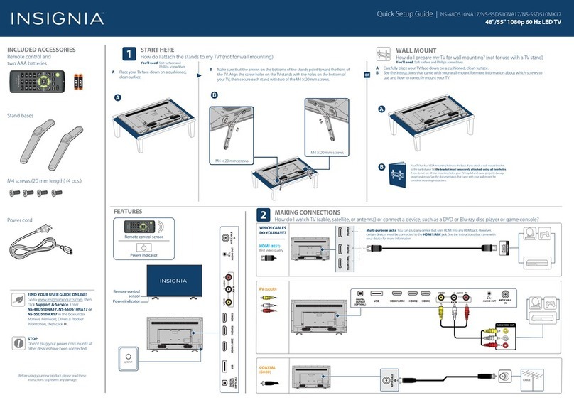 Insignia NS-48D510NA17 User manual